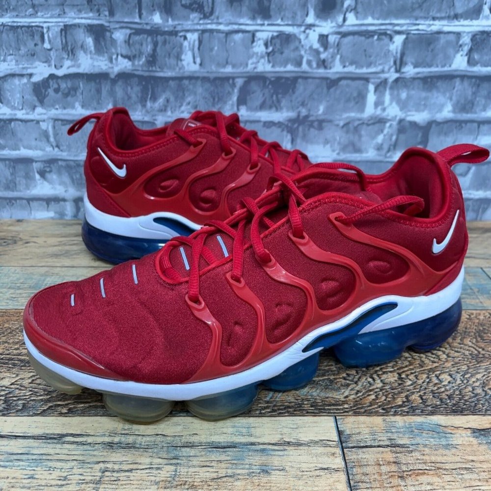Nike Air Vapormax Plus USA University Red Blue White 924453-601 Mens Size 9